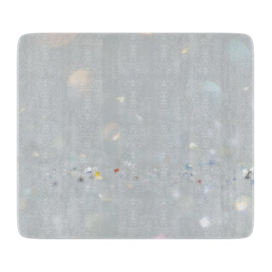 Silver Stone Gary Gold Marmor Lila Glitzer Schneidebrett (Vorderseite)