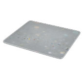 Silver Stone Gary Gold Marmor Lila Glitzer Schneidebrett (Ecke)
