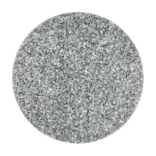 Silver Stone Gary Gold Marmor Lila Glitzer Schneidebrett (Vorderseite)