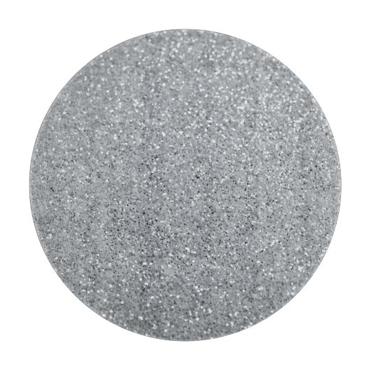 Silver Stone Gary Gold Marmor Lila Glitzer Schneidebrett (Vorderseite)