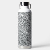 Silver Stone Gary Gold Marmor Lila Glitzer Trinkflasche (Vorderseite)