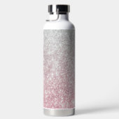 Silver Stone Gary Gold Marmor Lila Glitzer Trinkflasche (Rechts)