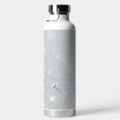 Silver Stone Gary Gold Marmor Lila Glitzer Trinkflasche (Rechts)