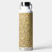 Silver Stone Gary Gold Marmor Lila Glitzer Trinkflasche (Vorderseite)