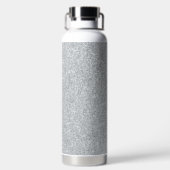 Silver Stone Gary Gold Marmor Lila Glitzer Trinkflasche (Rückseite)