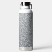 Silver Stone Gary Gold Marmor Lila Glitzer Trinkflasche (Rückseite)