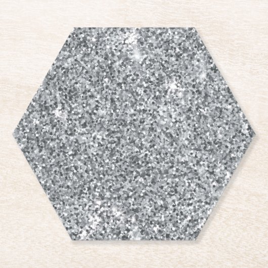 Silver Stone Gary Gold Marmor Lila Glitzer Untersetzer (Vorderseite)