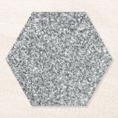 Silver Stone Gary Gold Marmor Lila Glitzer Untersetzer (Vorderseite)