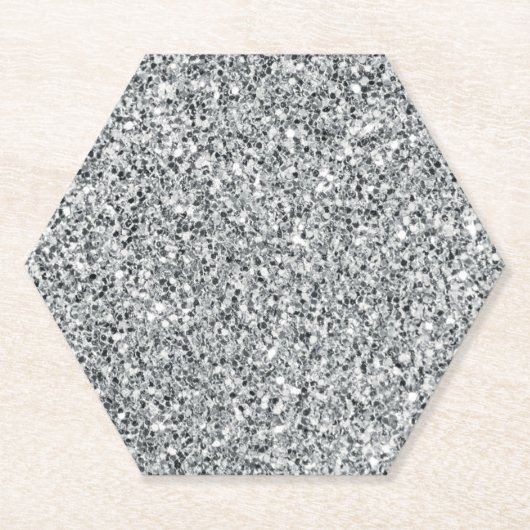 Silver Stone Gary Gold Marmor Lila Glitzer Untersetzer (Vorderseite)