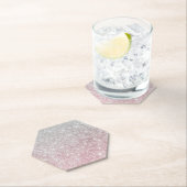 Silver Stone Gary Gold Marmor Lila Glitzer Untersetzer (Vor Ort)