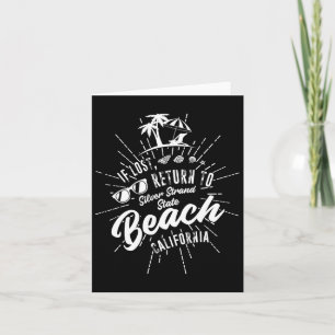 Silver Strand Staat Beach California Souvenir Vint Karte