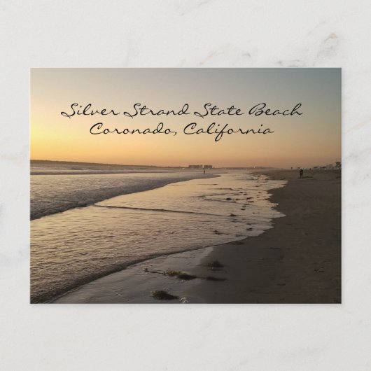 Silver Strand State Beach, Coronado CA Postcard Postkarte (Vorderseite)