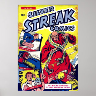 Silver Streak Comic 004 paper8fiche JVJ Poster