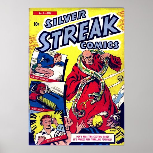 Silver Streak Comic 004 paper8fiche JVJ Poster (Vorne)