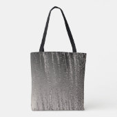 Silver Streaks Metallic Stripe Pattern Moderne Tasche (Rückseite)
