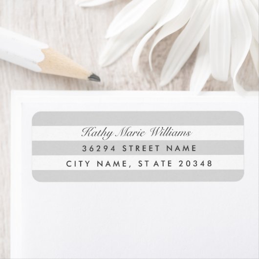 Silver Strip Address Labels (Insitu)