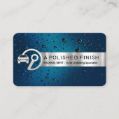 Silver Strip auf Kristall Blue Waters Detailer Visitenkarte (Vorderseite)