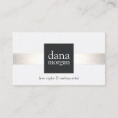 Silver Strip Brow und Makeup-Terminierungskarte Terminkarte (Vorderseite)