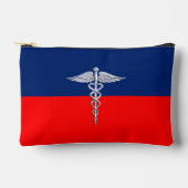 Silver Style Caduceus Medical Symbol League Zubehörtasche (Vorderseite)