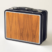 Silver Style Pirate on Teak Veneer Metall Brotdose (Rückseite)