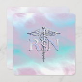 Silver Style RN Caduceus Medical Mother Pearl (Vorne/Hinten)