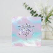 Silver Style RN Caduceus Medical Mother Pearl (Stehend Vorderseite)