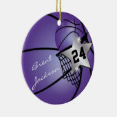 Silver Superstar Basketball | DIY Text | LILA Keramikornament (Rechts)