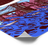 Silver Surfer findet Erde Poster (Ecke)