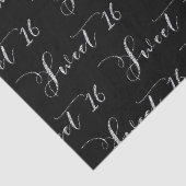 Silver Sweet 16 16 JA FARBE Geburtstagsparty Seidenpapier (Ausschnitt)