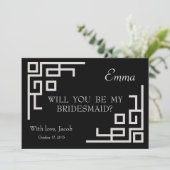 Silver Swirl wird meine Einladung sein (Stehend Vorderseite)