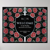 Silver Sword Shield Fantasy Wedding Willkommenszei Poster (Vorne)