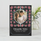 Silver Sword Shield Mittelalterliche Fantasy-Hochz Dankeskarte (Stehend Vorderseite)