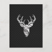 Silver Symbolic Deh on Carbon Fibre Style Print Postkarte