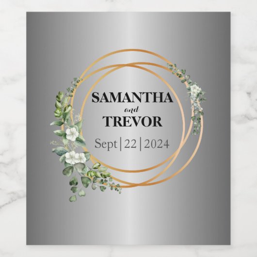 Silver Symphony: Wo Green Gold trifft Weinetikett (Einzelnes Label)