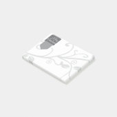 Silver Tab & Blüh Frohe Weihnachten Post-it Klebezettel (angewinkelt)