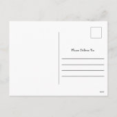 Silver Tab und Schnörkel Weihnachts-Foto Postkarte (Rückseite)