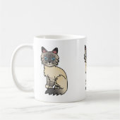 Silver Tabby Birman / Ragdoll Cat Kaffeetasse (Links)