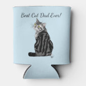 Silver Tabby Vatertag Dosenkühler (Vorderseite)