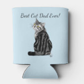 Silver Tabby Vatertag Dosenkühler (Rückseite)