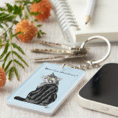 Silver Tabby Vatertag Schlüsselanhänger (Vorderseite rechts)