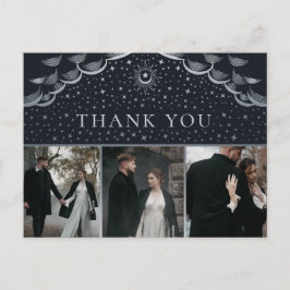 Silver Tarot Wedding Vielen Dank Foto Postkarte