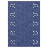 Silver Taurus Zodiac Sign Navy Blue Digital Camouf Tischdecke (Vorderseite)