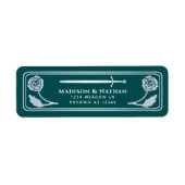 Silver Teal Royal Medieval Fantasy Sword Wedding (Vorne)