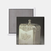 Silver Teekanister von Paul de Lamerie Magnet (Vorderseite/Rückseite)