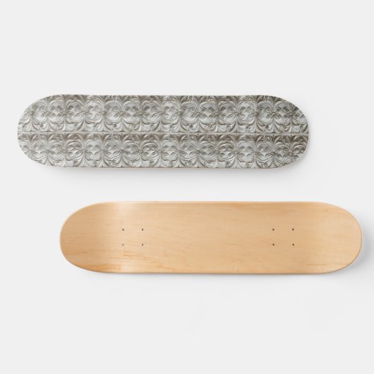 Silver Tellers Pattern Skateboard (Horizontal)