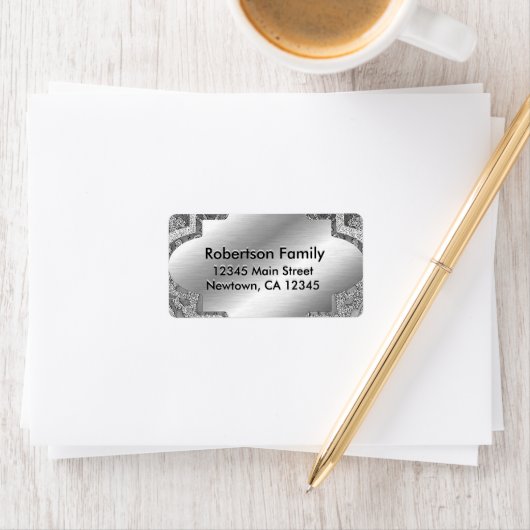 Silver Template Adressaufkleber (Insitu)