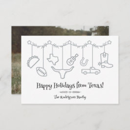 Silver Texas Holiday Hanging Icons