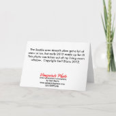 Silver Thaw Christmas Card Feiertagskarte (Rückseite)