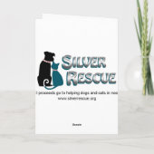 Silver the Cat Greeting Card Karte (Rückseite)