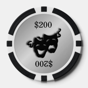 Silver Theater Marker Pokerchips